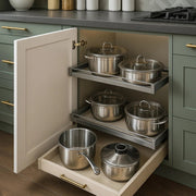 Modern Kitchen Storage (Pull-Out Shelving & Organized Cabinetry)