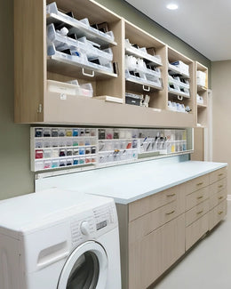 Multi-Functional Laundry and Craft Storage Room