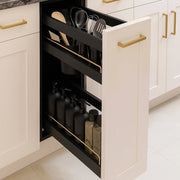 Pull-Out Utility Drawer with Organized Utensil & Bottle Storage