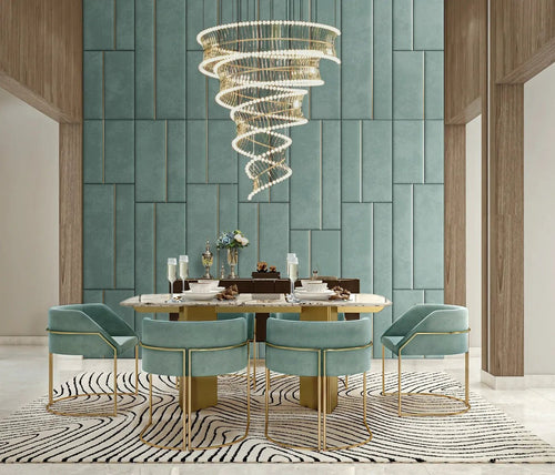 Teal Radiance Dining Room | 16x12 Feet