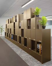 Numbered Locker-Style Office Storage System