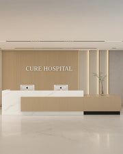 Tranquil Sophistication – Contemporary Minimalist Hospital Reception