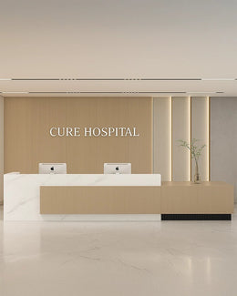 Tranquil Sophistication – Contemporary Minimalist Hospital Reception
