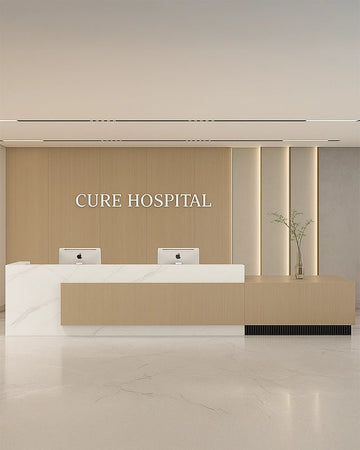 Tranquil Sophistication – Contemporary Minimalist Hospital Reception