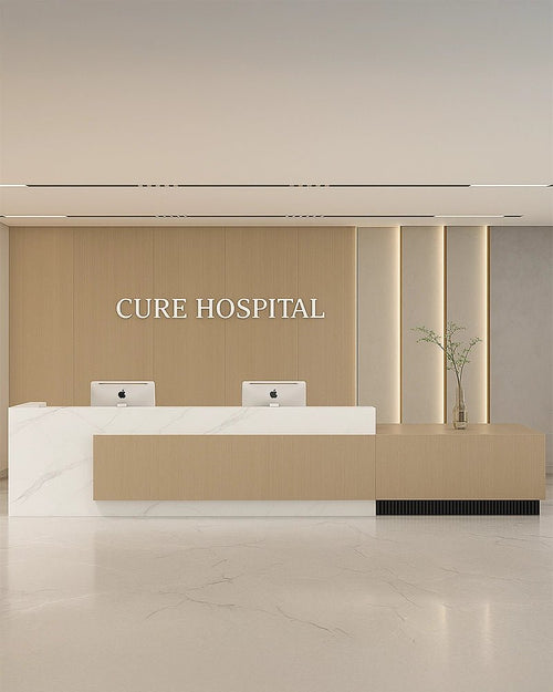 Tranquil Sophistication – Contemporary Minimalist Hospital Reception