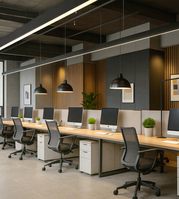 Sleek Executive Benching with Monochrome Modernism