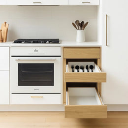Sleek Cooking Zone-Integrated Appliances & Thoughtful Storage