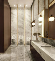 Marble Harmony – Corporate Men’s Restroom Suite
