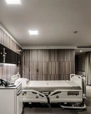 Dark-Toned Modern Private Hospital Room Design