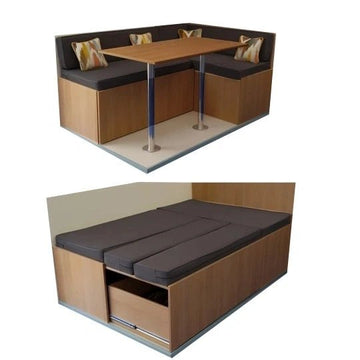 Convertible Dining Nook with Hidden Bed & Storage