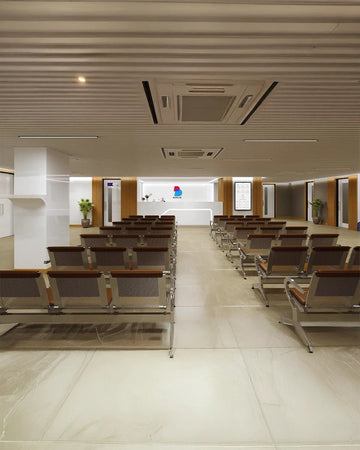 Premium Hospital Waiting Zone – Minimalist & Efficient