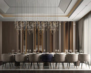 Modern Luxe: Sophisticated Dining with Gold Accents & Velvet Touches