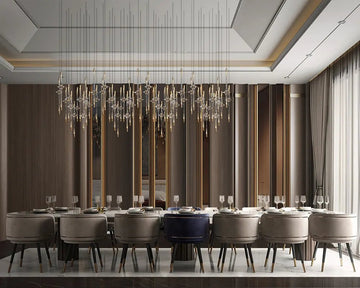Modern Luxe: Sophisticated Dining with Gold Accents & Velvet Touches