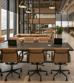 Luxury Co-Working Lounge with Hospitality Aesthetics