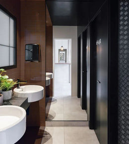 Urban Industrial Washroom – Compact & Raw with Contemporary Flair