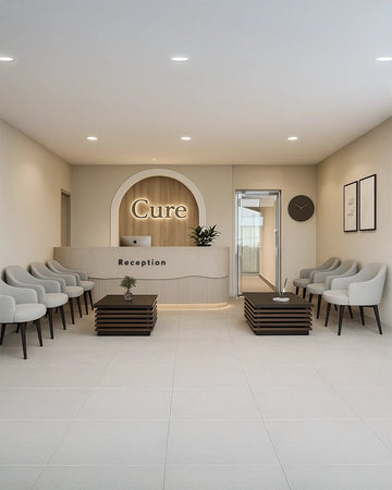 Elegant Clinic Reception & Waiting Lounge