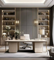 The Ivory Chamber: Balanced Calm in a Modern Classic Office