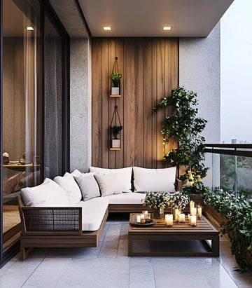 Serene Contemporary Balcony Lounge