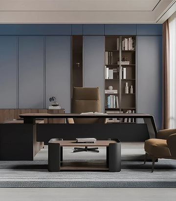 Executive Home Office with Modern Luxury Design