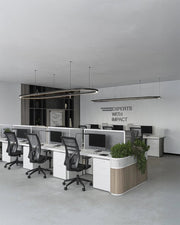 Executive Open Workspace – Sophisticated Minimalism Meets Functionality