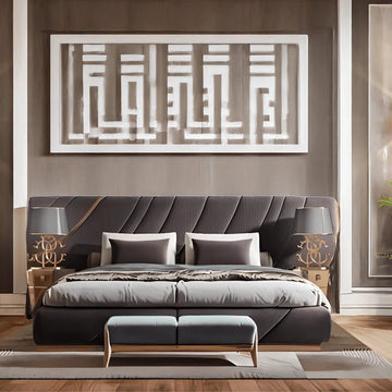 Modern Teen Bedroom Design Geometric Lighting & Music Vibes