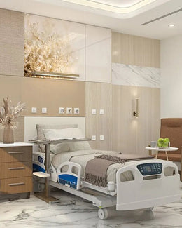 Futuristic Healing Suite with Nature Accents