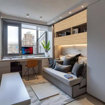 Premium Modern Study Room with Multi-Functional Sofa Bed