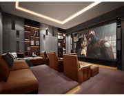 Luxe Home Theatre with Lounge Style Comfort