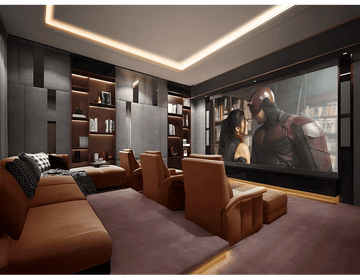 Luxe Home Theatre with Lounge Style Comfort
