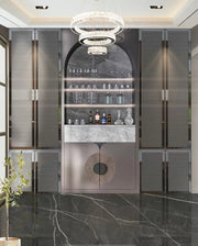 Modern Glamour Wardrobe with Integrated Bar Unit
