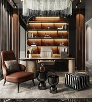 The Cognac Command: A Timeless Executive Lounge