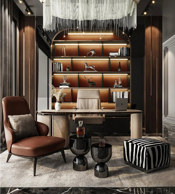 The Cognac Command: A Timeless Executive Lounge
