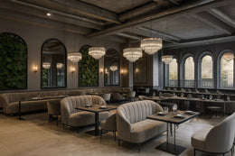 Sophisticated Dining Room (Plush Seating & Botanical Accents)