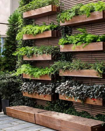 Rustic Vertical Garden Wall for terrace