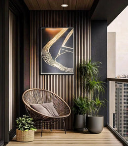 Minimalist High-Rise Balcony Retreat