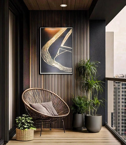 Minimalist High-Rise Balcony Retreat