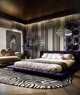 Neo-Classical Glamour Bedroom with Art Deco Accents