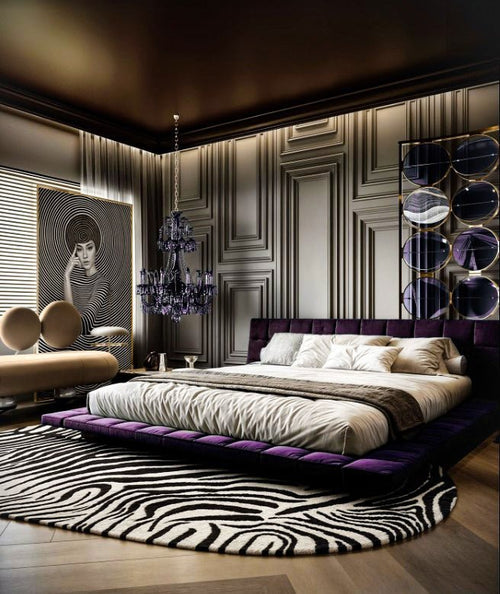 Neo-Classical Glamour Bedroom with Art Deco Accents