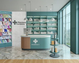 Modern Minimalist Pharmacy Interior Design