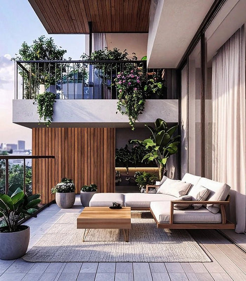 Modern Zen Balcony Escape