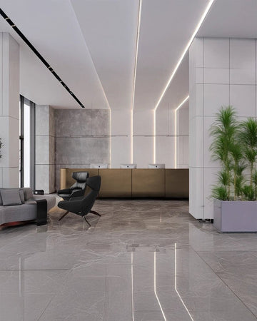 Ultra-Modern Minimalist Corporate Lobby Design