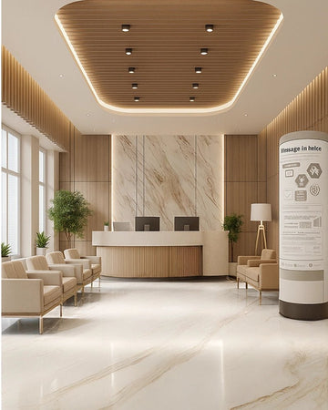 CURE WELLNESS LOBBY – MINIMALIST LUXURY DESIGN CONCEPT