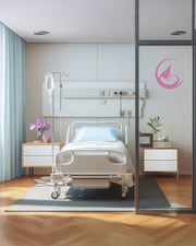 Modern Mother-Child Patient Room with Soothing Wellness Aesthetics