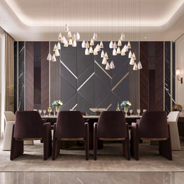Crimson Luxe Dining Room | 16x12 Feet