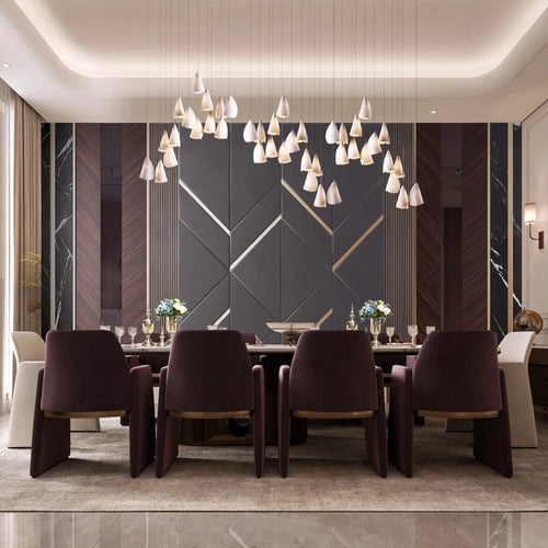 Crimson Luxe Dining Room | 16x12 Feet