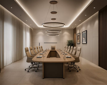 Prestige conference with Neutral Elegance and Executive Authority