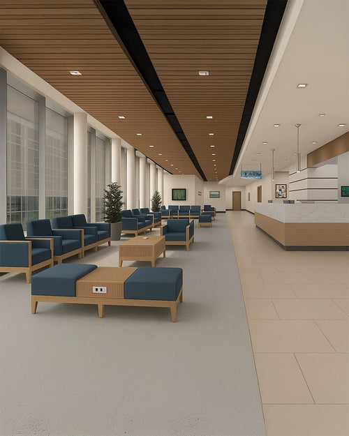 PREMIUM PATIENT WAITING LOUNGE – ELEGANT, FUNCTIONAL, AND TECH-INTEGRATED