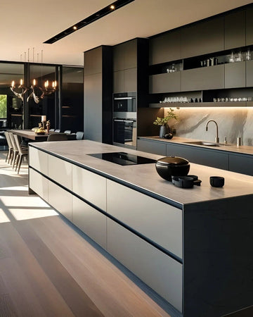 Sophisticated Modern Luxe Island Kitchen