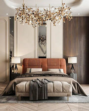 Modern Glamour Bedroom with Artistic Elegance