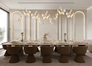 Marble Rhythm Dining Room | 16x12 Feet